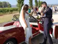 photographe mariage armenien le mas des aureliens arrivee voiture maries