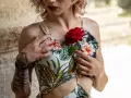 Photographe Boudoir Lingerie en extérieur à Rognes - Vaucluse - Provence