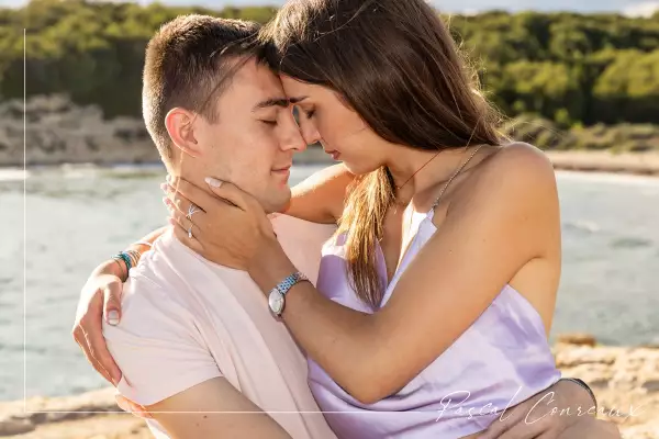 Photographe Shooting Couple à Carry Le Rouet Bouches du Rhône 13 en bord de mer