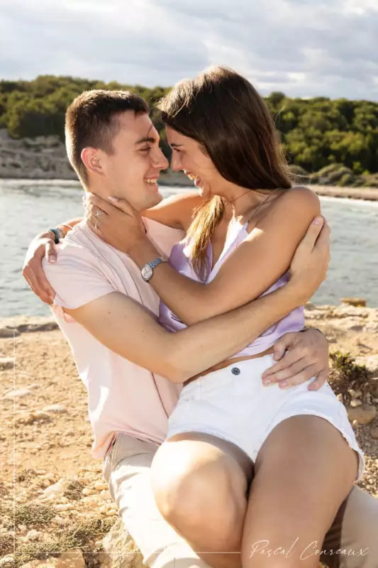 Photographe Shooting Couple à Carry Le Rouet Bouches du Rhône 13 en bord de mer