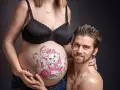 Photographe Grossesse en studio photo pour femme enceinte à Cadolive