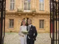 Reportage Photos de mariage : l'arrivée à la mairie d'Aix-en-Provence des mariés