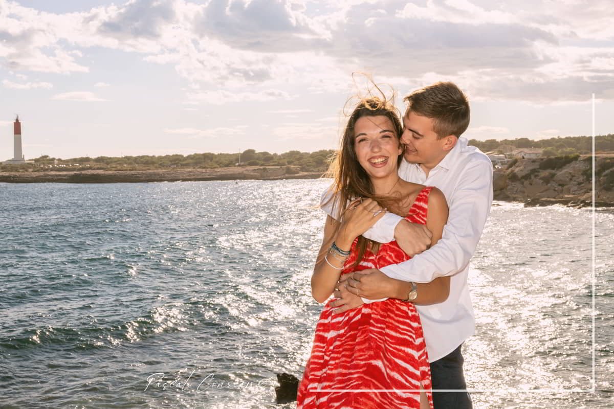 Photographe couple bord de mer