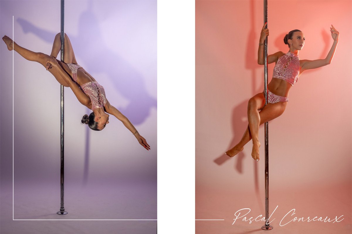 Shooting figure Pole Dance